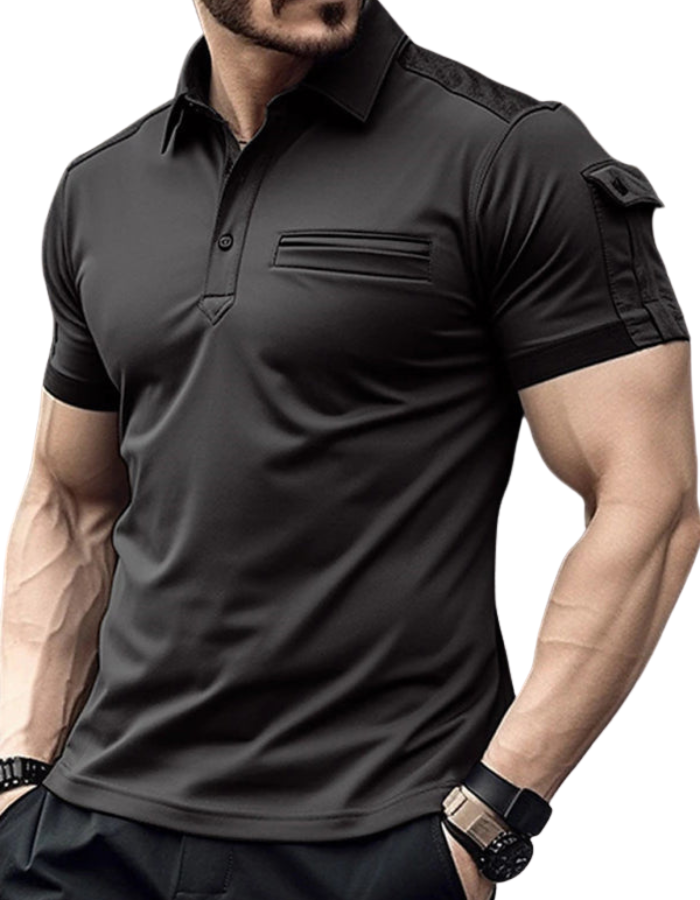 SHOPIQAT New Pocket Men's Muscle Sports Polo Shirt - Premium from shopiqat - Just $8.500! Shop now at shopiqat